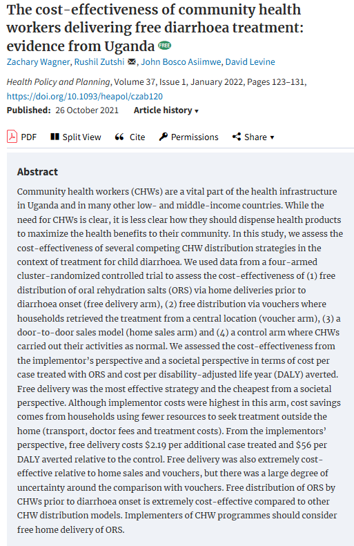 Screenshot of the title and abstract of the research article linked