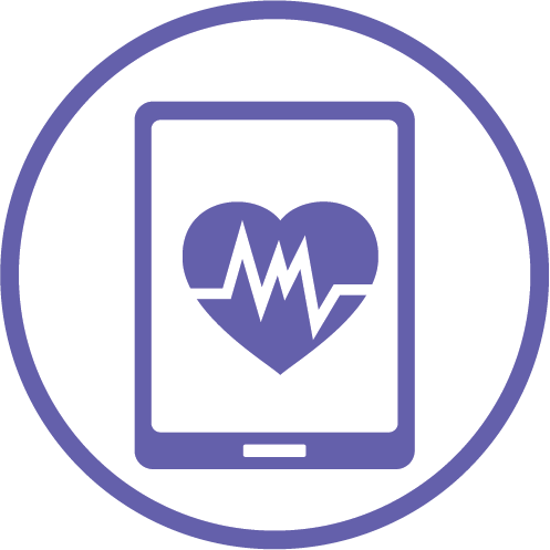 Digital health and innovations icon