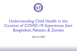 Diapositive de titre de la présentation, texte anglais en violet sur fond blanc