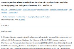 Screenshot of the title and summary of the research article linked